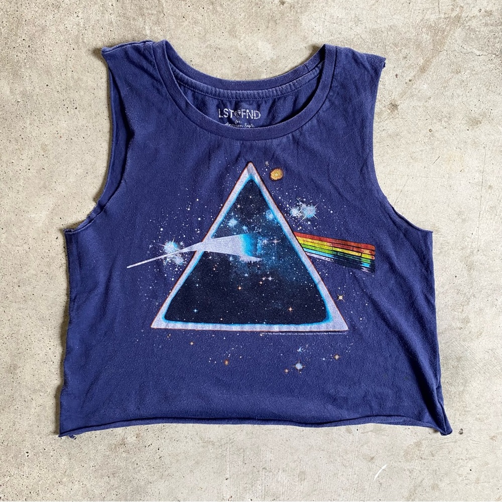 American eagle pink Floyd muscle shirt